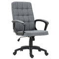 Gray Fluffy Home Office Chair with Adjustable Height Y947