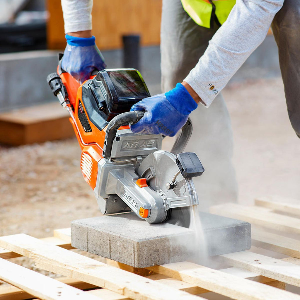 80V Brushless Cordless 9 in. Concrete Cut-Off Saw Kit with 4 Ah Battery and Rapid Charger P1064