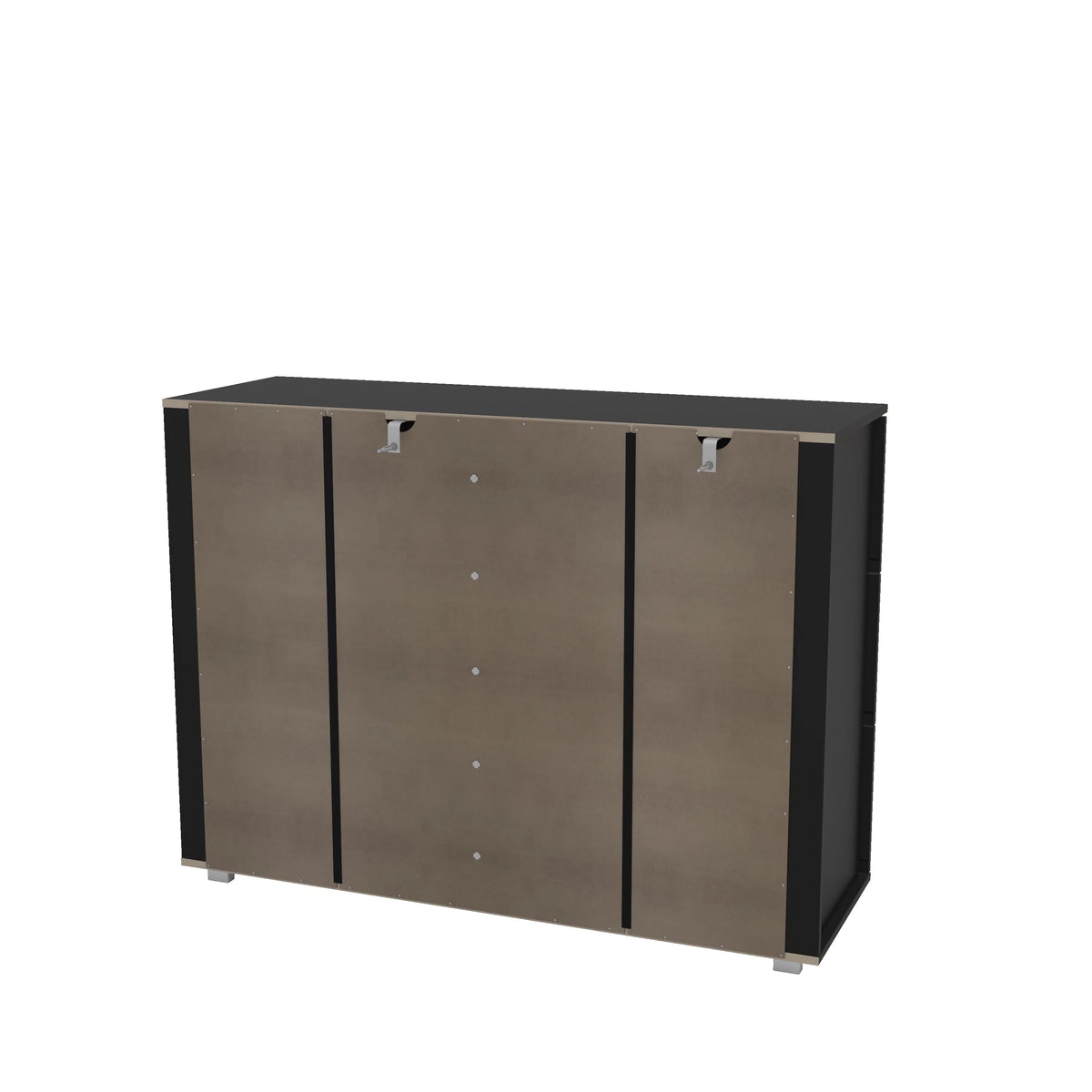 White 6 Drawer Wood Double Dresser T8325