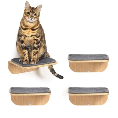 Cat Wall Shelves and Perch with Scratching Cushion T58285