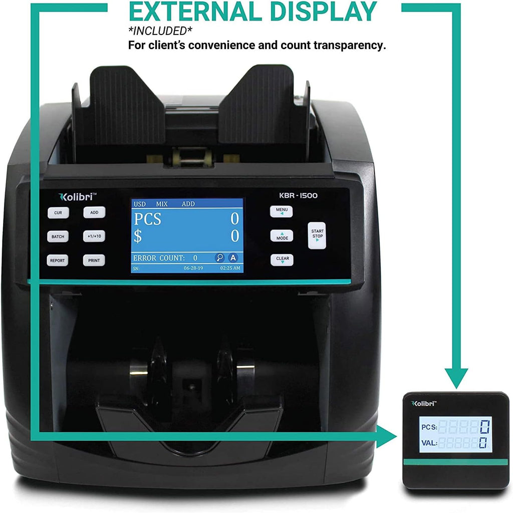 Mixed Denomination Money Counter Machine with Counterfeit Detection D61931