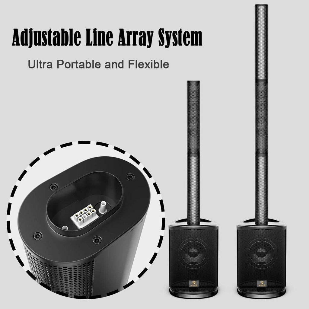 Portable Line Array Column Speaker with 8 Inch Subwoofer E47774