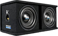 Dual 12 Inch 2400 Watt Car Audio Subwoofer Box Enclosure with Rear Vent C8672