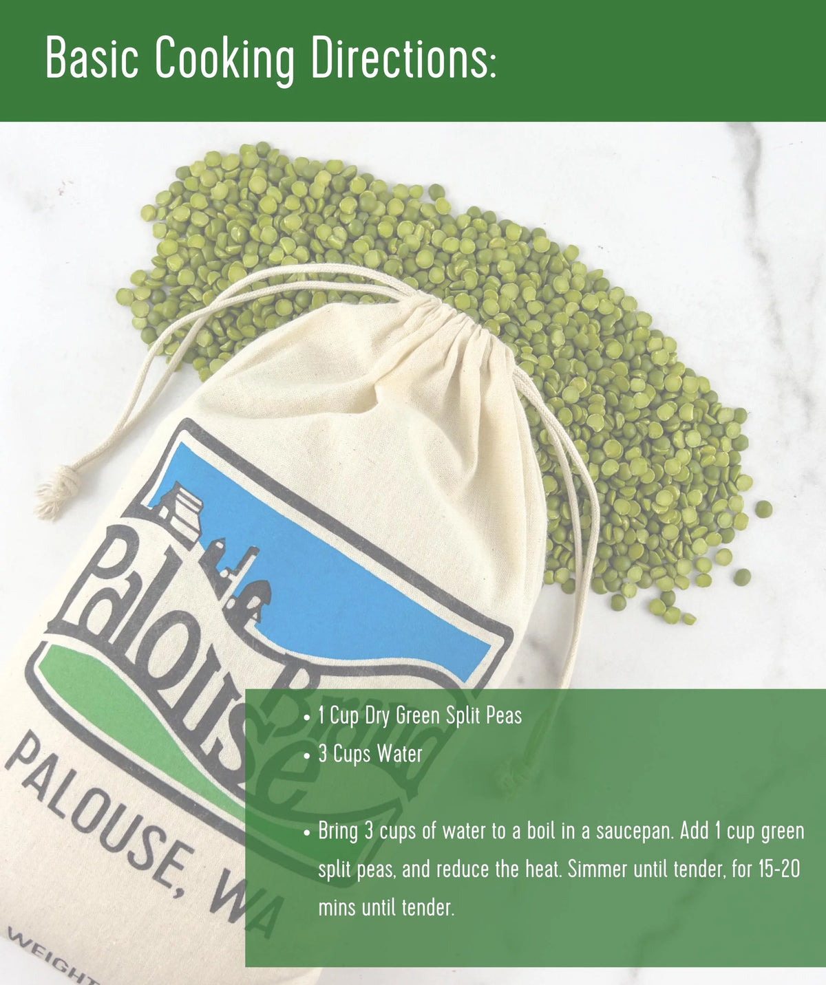 Chickpeas, Lentils and Green Split Peas 75 LBS O3541