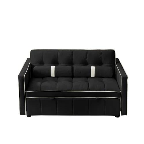 55.5" Pull Out Sleep Sofa Bed 2 Seater Sofa Couch E7118