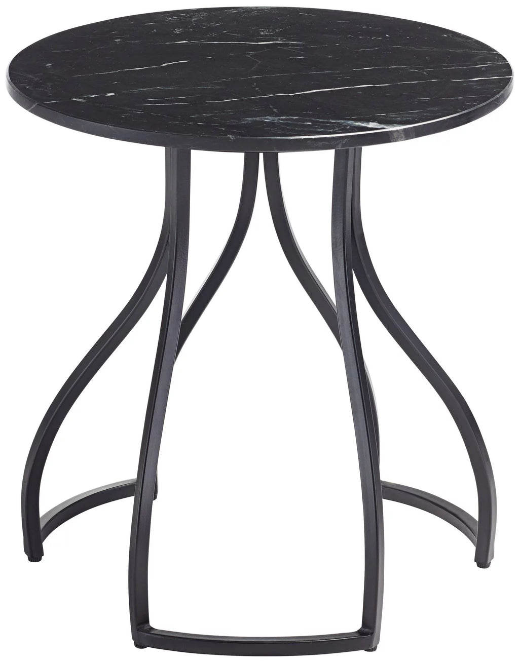 Black Marble Accent Table D351