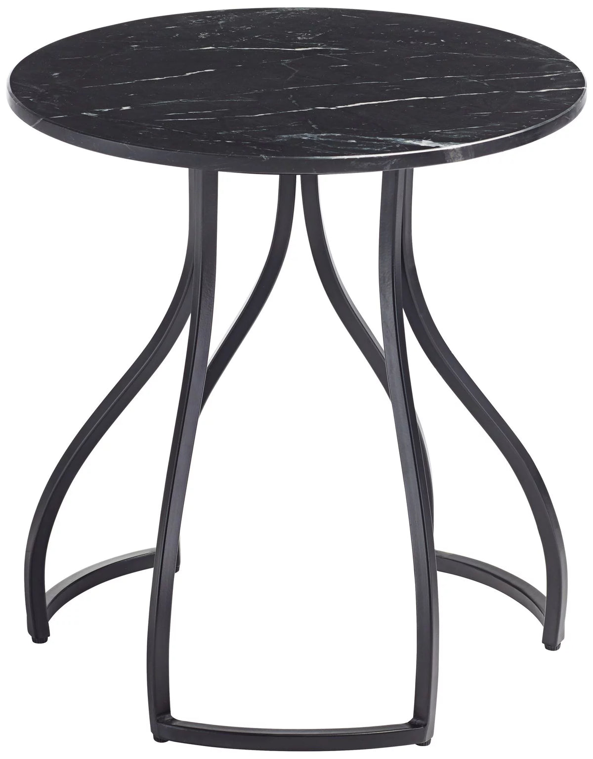 Black Marble Accent Table D351