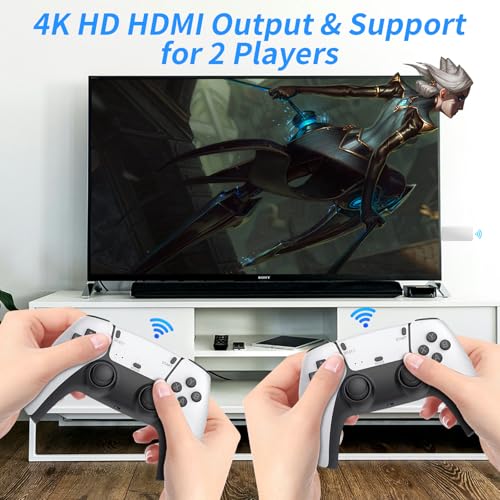 4K HDMI Retro Game Console with 2 Wireless Controllers P956