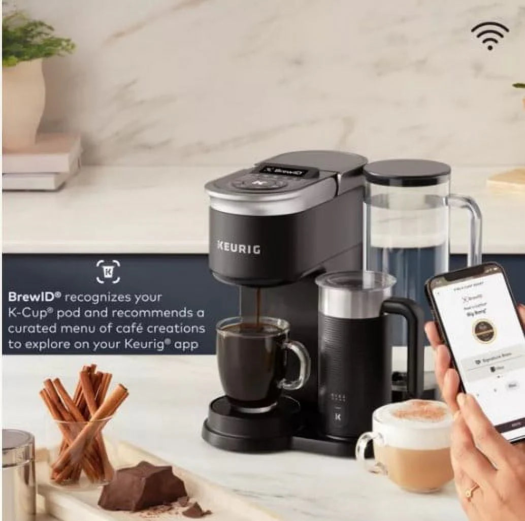 Single Serve Coffee, Latte and Cappuccino Maker, Black B8215