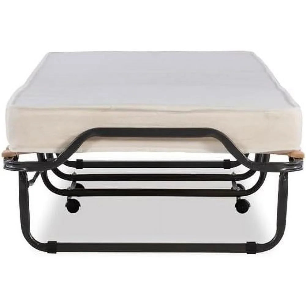 Metal Folding Bed With Memory Foam Mattress A53040