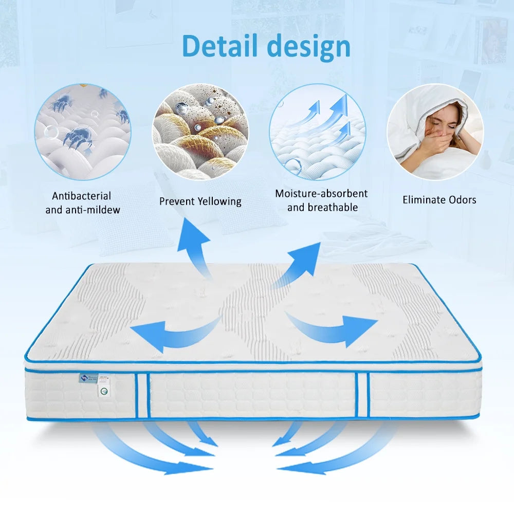 12 Inch Twin Gel Memory Foam Mattress F147232
