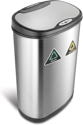 Automatic Touchless Motion Sensor 18.5 Gal. Stainless Steel Trash Can O5592