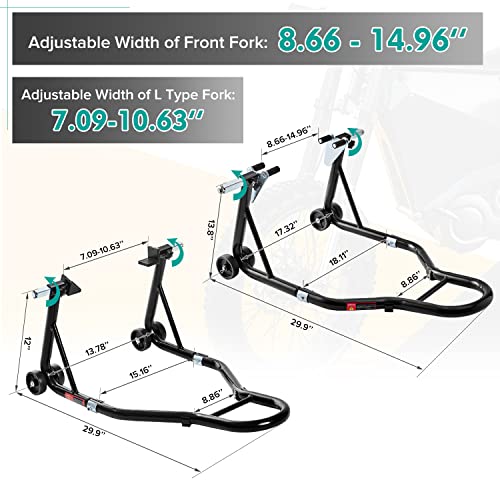 Motorcycle Rear Wheel Lift Stand Red K855487