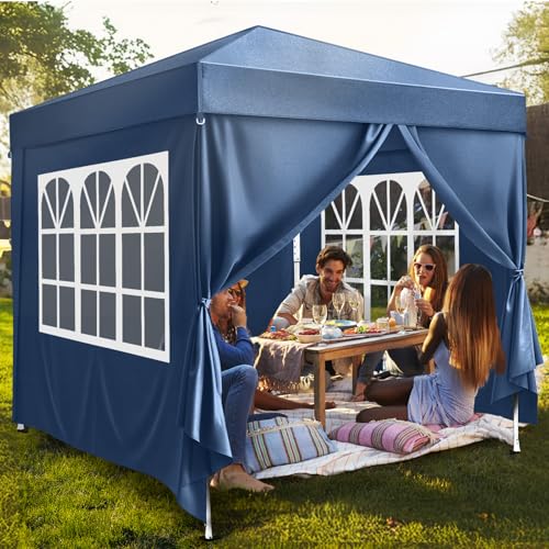 10x10 Pop Up Canopy Tent with Sidewalls Y9371