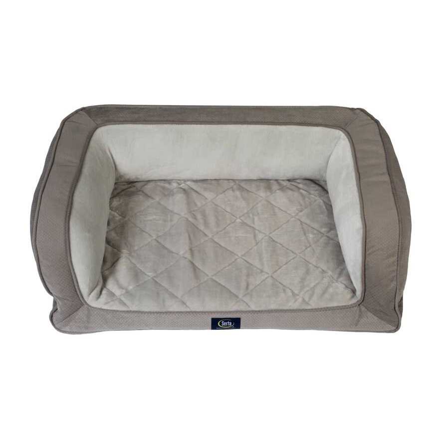 Quilted Orthopedic Bolster Dog Bed D18449