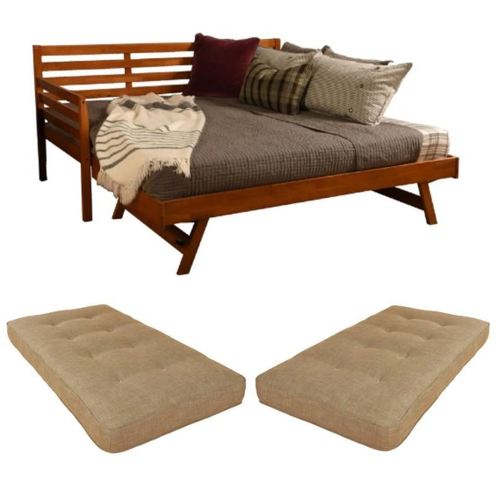 3-Piece Fabric Daybed with 2 Mattresses H15773