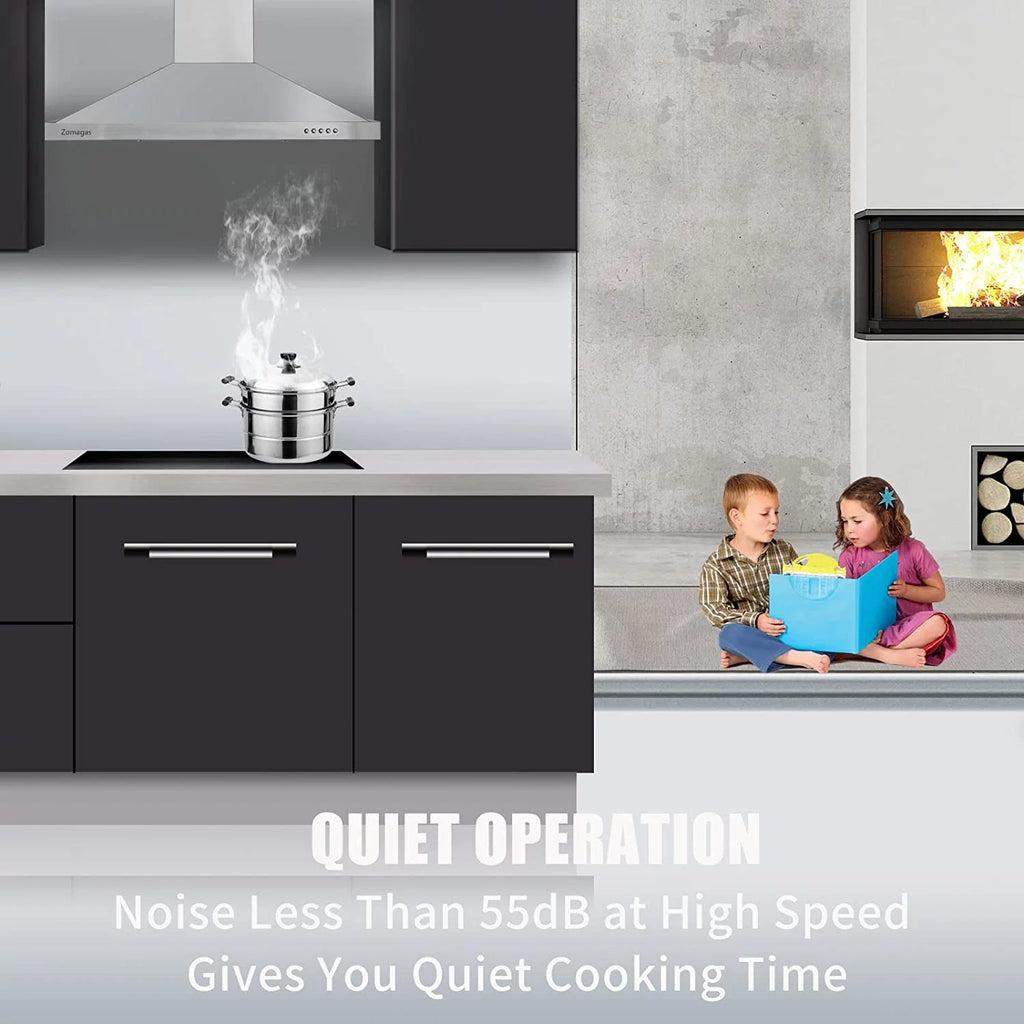 36-inch Wall Mount Stainless Steel Range Hood T6889