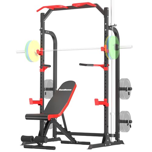 Power Cage Squat Rack with Bench L276913