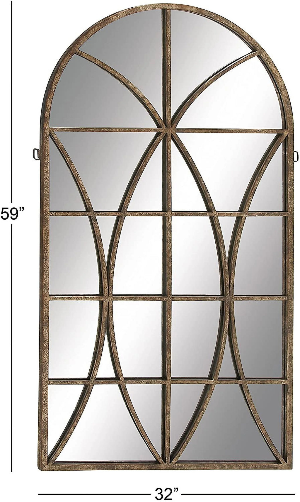 Glass Arched Wall Mirror F257