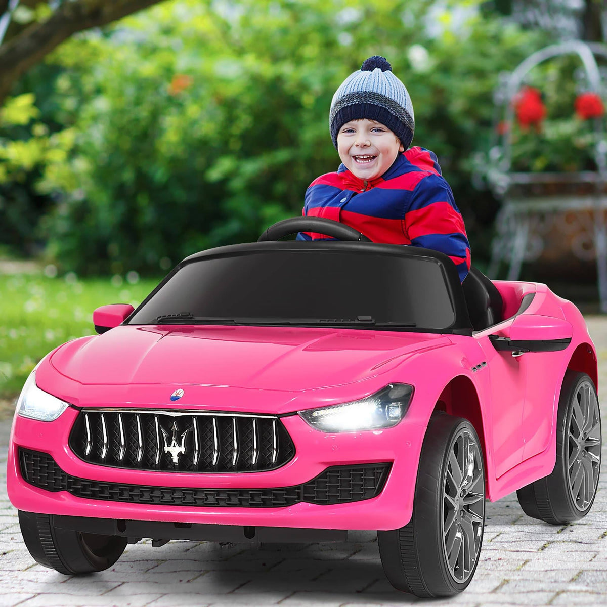 12V Kids Ride on Car with RC Remote Control Black M4164