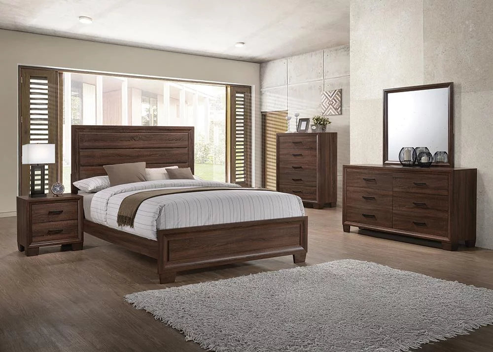 Medium Warm Brown Bedroom Set E969