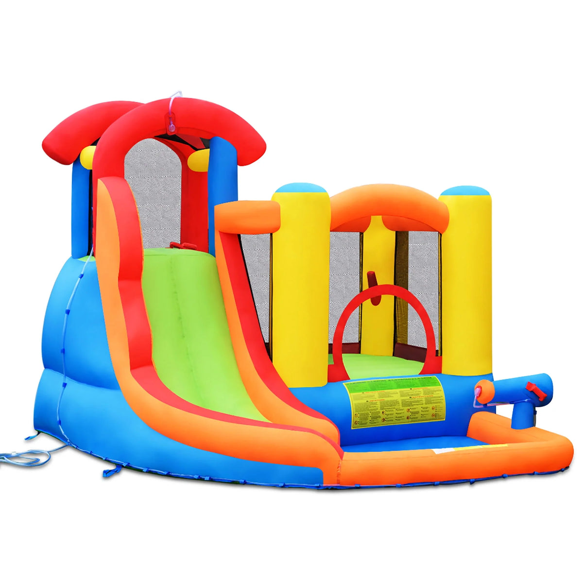 Inflatable Bounce House Water Slide with Splash Pool V8718