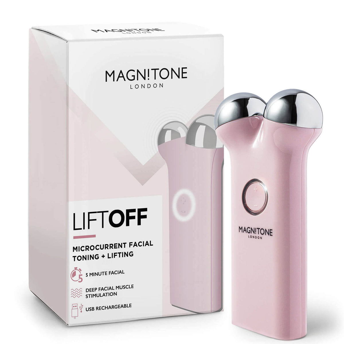 Pink Microcurrent Facial Lifting and Toning Device O692