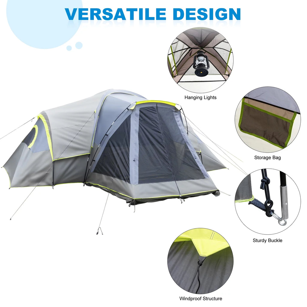 Portable Waterproof 14 Person Double Layer Tent W102
