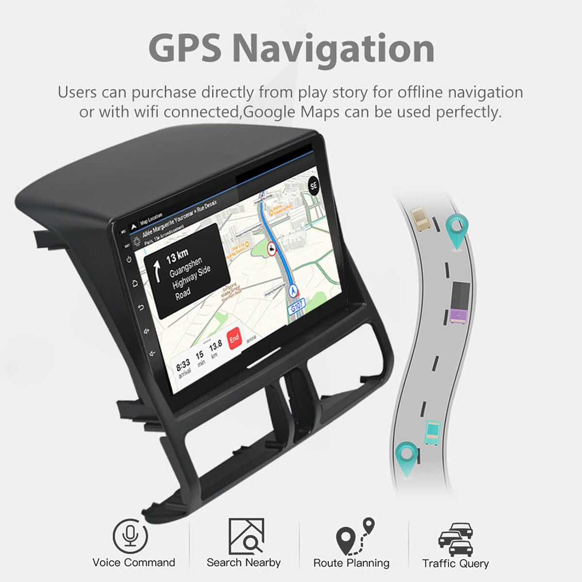 Wireless Car Radio for Honda CR-V 2001-2006 V537279