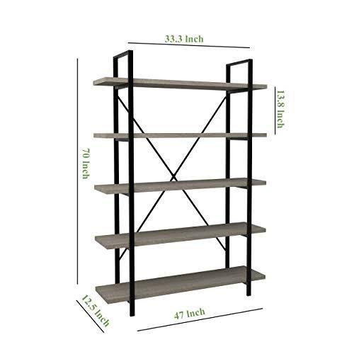 3-Tier Metal and Wood Bookshelf T46875