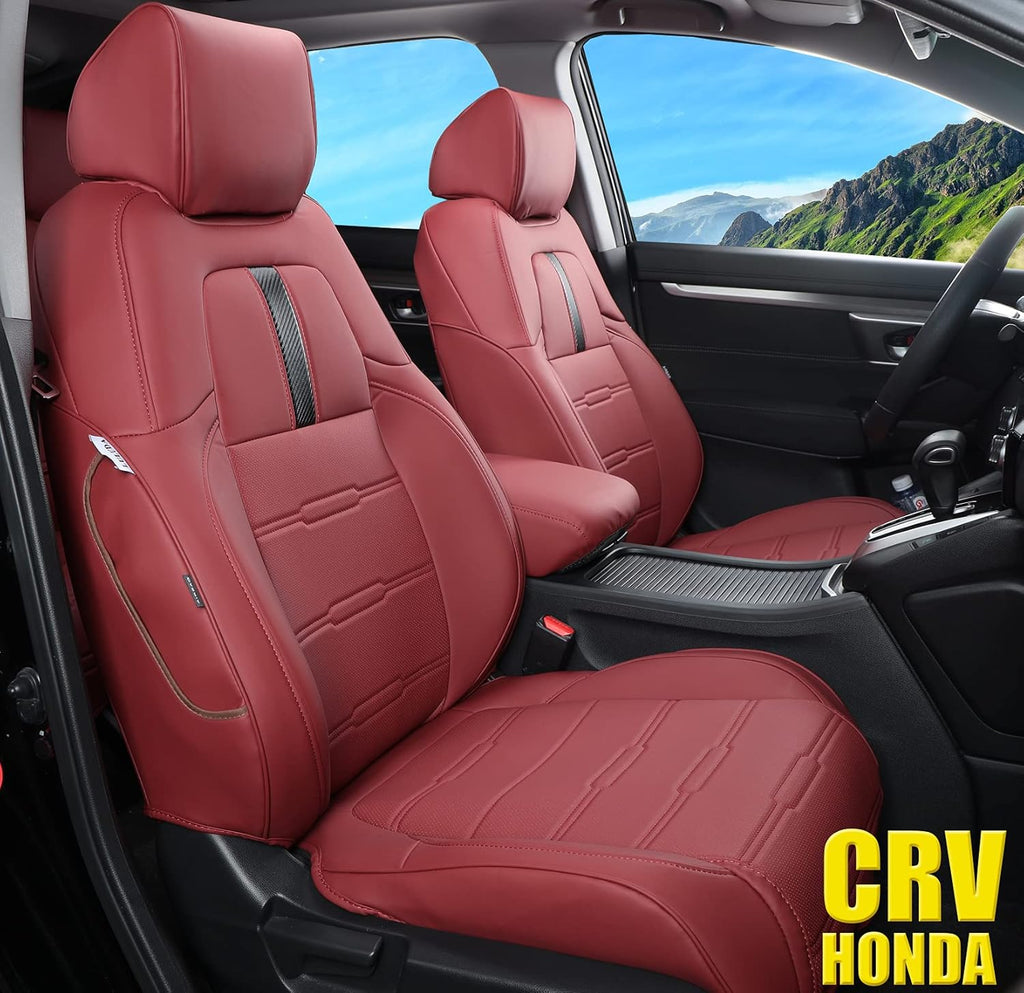 Custom Fit Waterproof Faux Leather Car Seat Covers Full Set W387267