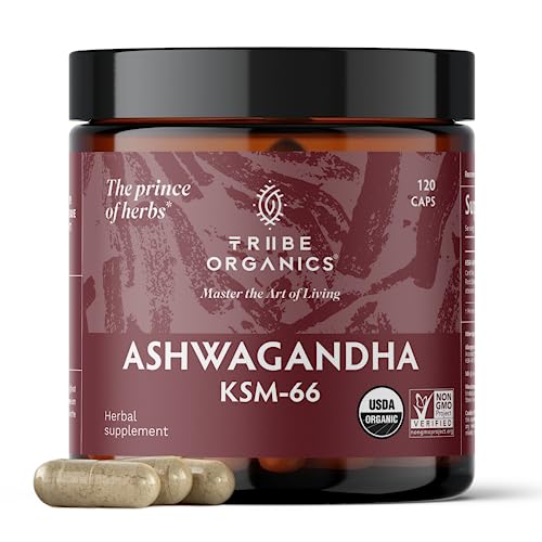 Organic Ashwagandha Root Powder Extract 600mg 120 Capsules Q9396
