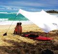 Beach Tent with Sand Anchor, Portable Canopy Sun Shelter, 7 x 7ft White L72209