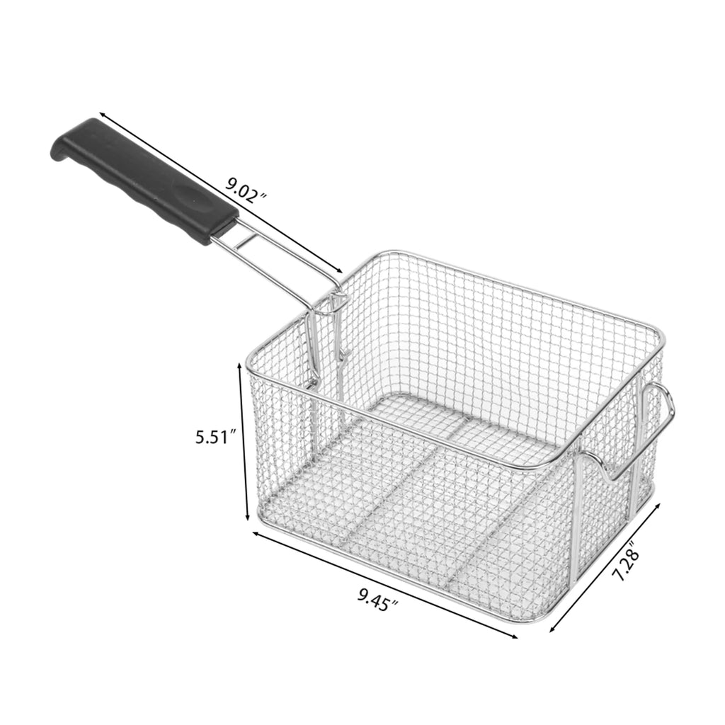 16L Stainless Steel Double Tank Deep Fryer 3400W B1791