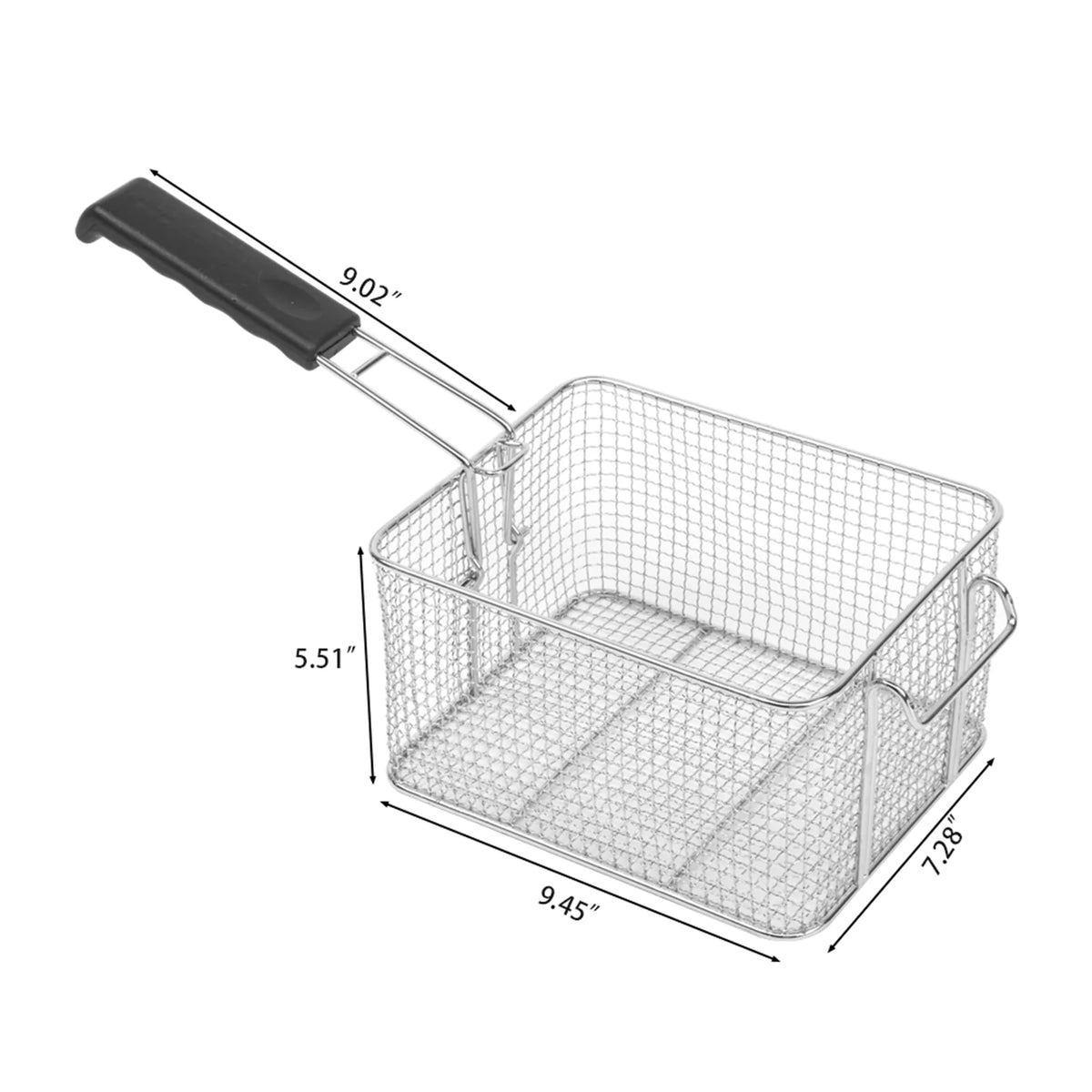 16L Stainless Steel Double Tank Deep Fryer 3400W B1791
