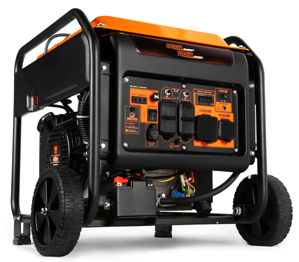 8750-Watt Electric Start Open Frame Inverter Generator S555