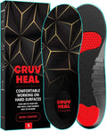 Black Low Arch Cushioning Work Boot Insoles I723