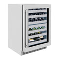 24 Bottle Dual Zone Wine Cooler with Stainless Steel Glass Door Z6603