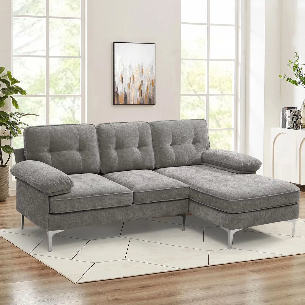3-Piece Modular L-Shaped Sectional Sofa L65253