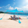 10X10ft UPF50+ Beach Tent Sun Shelter with 4 Poles U386241