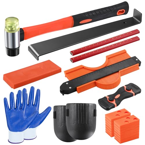 Laminate Wood Flooring Installation Hammer with Tapping Block and Knee Pad L9787