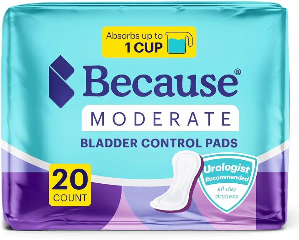 Incontinence Pads for Women, 20 Count E955