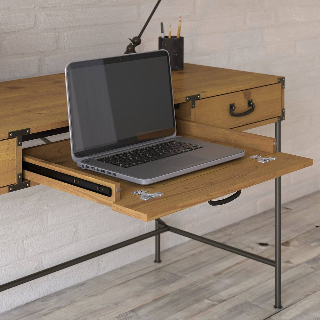 48W Writing Desk with Mobile File Cabinet and Bookcase Z8435