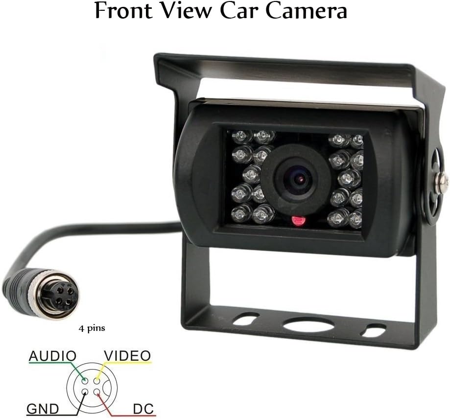 Vehicle Backup Camera 4 Split Monitor 18 IR Night Vision Waterproof L351