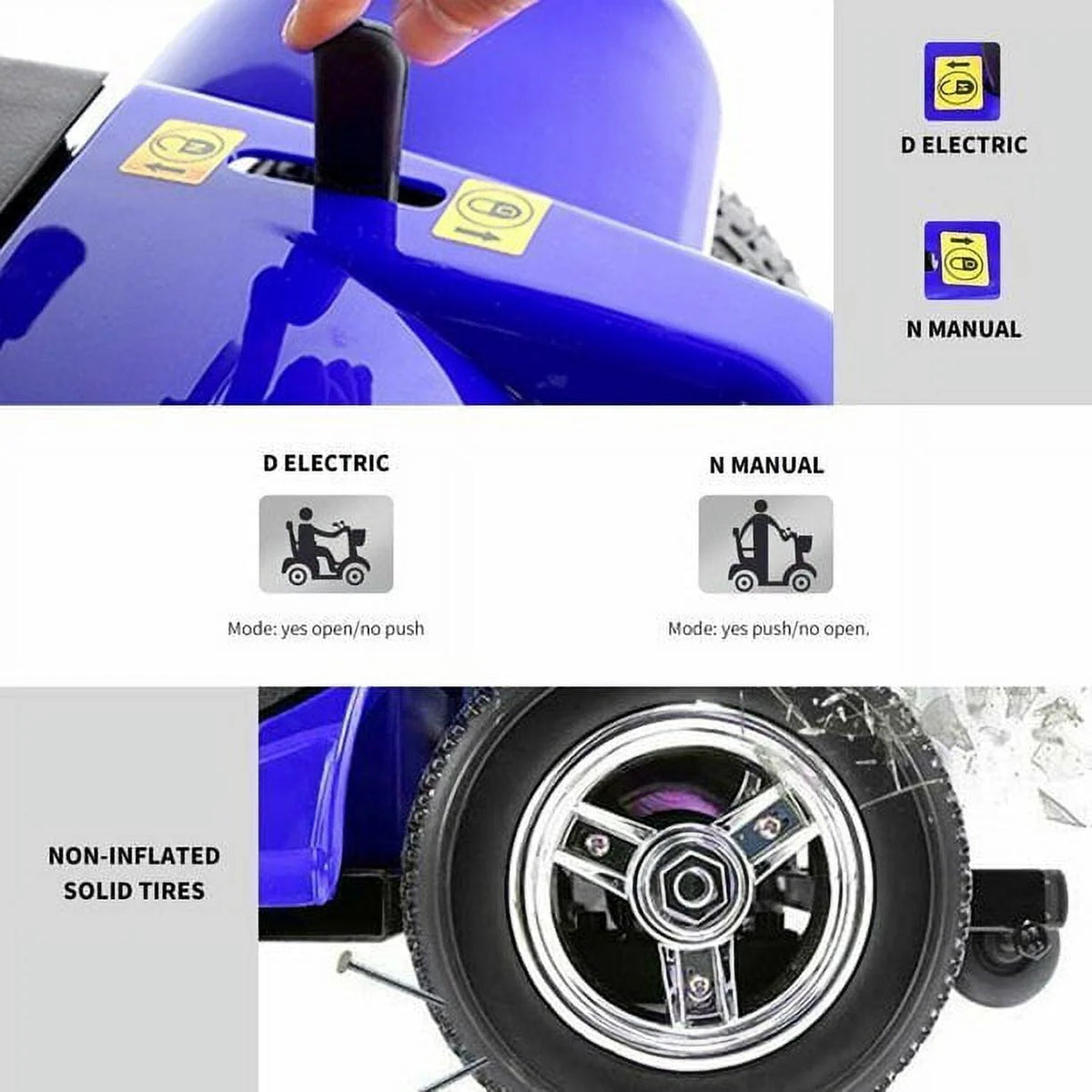 4 Wheel Folding Electric Mobility Scooter Z593917