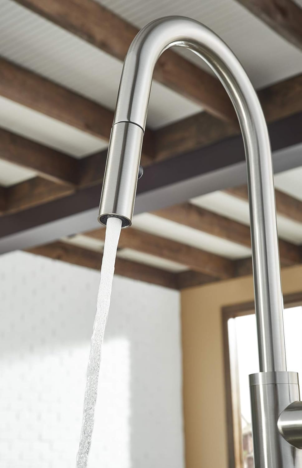 Stainless Steel Pull-Down Kitchen Faucet T66211