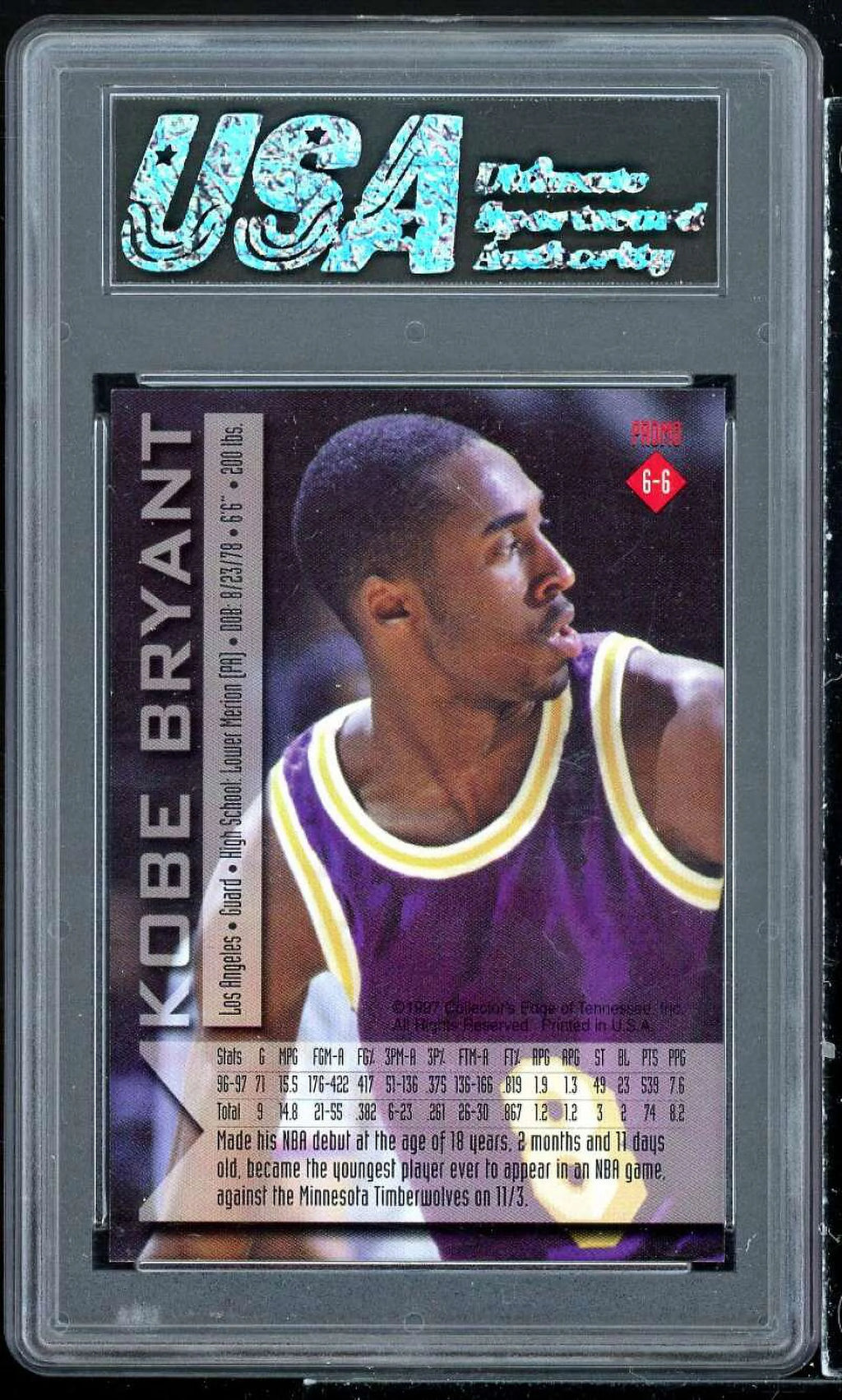 Kobe Bryant Card 1997 B8179
