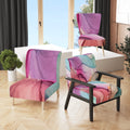 Purple Turquoise Marble Upholstered Accent Chair C157647