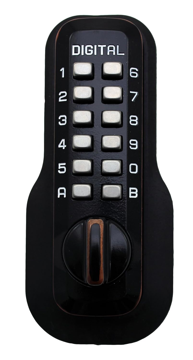 Mechanical Keyless Entry Deadbolt Door Lock Satin Nickel Finish T767