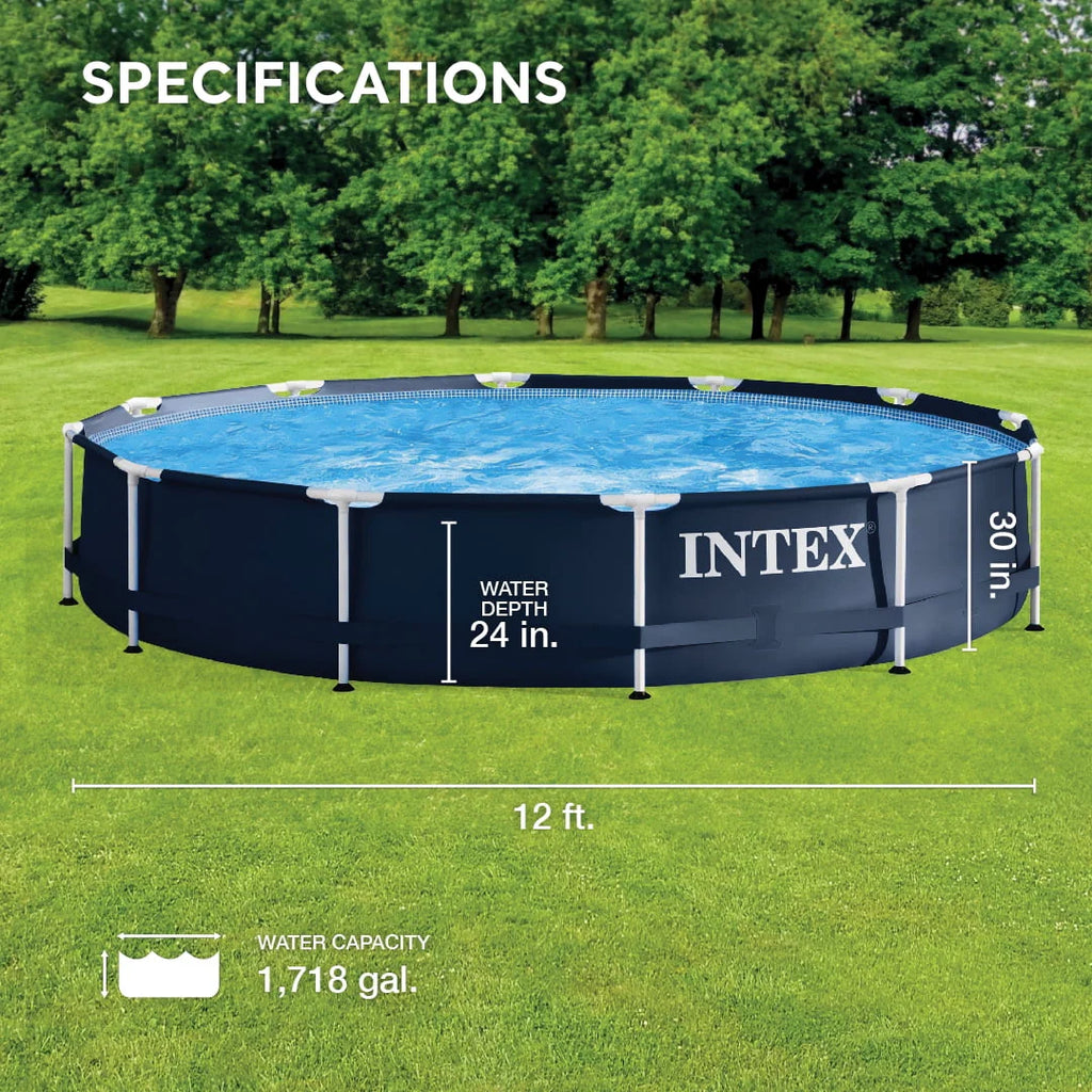 Metal Frame Above Ground Swimming Pool with Pump I313